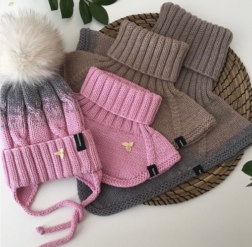 [Вязание] Комбо манишка + шапка для детей и взросл_0.jpg